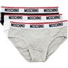 MOSCHINO Slip Tripack V1A11393 4300 0555 (IT, Testo, L, Regular, Regular, Nero)