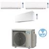 Daikin Climatizzatore GARANZIA ITALIA Daikin Comfora + Emura WIFI INCLUSO Trial Split Inverter 9000 + 9000 + 12000 BTU con U.E. 3MXM52A9 Classe A+++/A+++ NOVITA' 2024