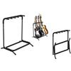 Proel FC850N - Supporto pieghevole x5 chitarre classic acustiche elettriche basso, Nero Opaco