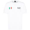 EA7 T-shirt Girocollo Graphic Series In Cotone Con Bandiera