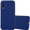 Cadorabo Custodia per Samsung Galaxy A50 in CANDY BLU SCURO - Morbida Cover Protettiva Sottile di Silicone TPU con Bordo Protezione - Ultra Slim Case Antiurto Gel Back Bumper Guscio