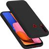 Cadorabo Custodia per Samsung Galaxy A20S in LIQUID NERO - Morbida Cover Protettiva Sottile di Silicone TPU con Bordo Protezione - Ultra Slim Case Antiurto Gel Back Bumper Guscio