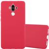 Cadorabo Custodia per Huawei Mate 9 in Candy Rosso - Morbida Cover Protettiva Sottile di Silicone TPU con Bordo Protezione - Ultra Slim Case Antiurto Gel Back Bumper Guscio