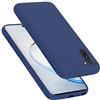 Cadorabo Custodia per Samsung Galaxy NOTE 10 in LIQUID BLU - Morbida Cover Protettiva Sottile di Silicone TPU con Bordo Protezione - Ultra Slim Case Antiurto Gel Back Bumper Guscio
