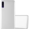Cadorabo Custodia compatibile con Samsung Galaxy A50 / A50s / A30s in ARGENTO METALLICO - Morbida Cover Protettiva Sottile di Silicone TPU con Bordo Protezione - Ultra Slim Case Antiurto Back Guscio