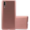 Cadorabo Custodia per Huawei P20 in ORO ROSA METALLICO - Morbida Cover Protettiva Sottile di Silicone TPU con Bordo Protezione - Ultra Slim Case Antiurto Gel Back Bumper Guscio