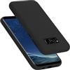 Cadorabo Custodia per Samsung Galaxy S8 PLUS in LIQUID NERO - Morbida Cover Protettiva Sottile di Silicone TPU con Bordo Protezione - Ultra Slim Case Antiurto Gel Back Bumper Guscio