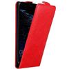 Cadorabo Custodia per Huawei P10 LITE in ROSSO MELA - Protezione in Stile Flip con Chiusura Magnetica - Case Cover Wallet Book Etui