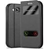 Cadorabo Custodia Libro per Samsung Galaxy S3 / S3 NEO in NERO COMETA - con Funzione Stand e Chiusura Magnetica - Portafoglio Cover Case Wallet Book Etui Protezione