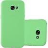 Cadorabo Custodia per Samsung Galaxy A7 2017 in CANDY PASTELLO VERDE - Morbida Cover Protettiva Sottile di Silicone TPU con Bordo Protezione - Ultra Slim Case Antiurto Gel Back Bumper Guscio