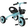 AIYAPLAY Triciclo per Bambini da 2-5 Anni con Seduta Regolabile e Campanello, 70.5x50x58cm, Blu