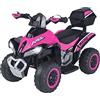 e-Spidko eSpidko - Quad RACE Elettrico per bambini ROSA, 6V 4,5AH, motore 1x15W - Globo Giocattoli - 41719