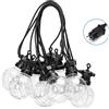 Aigostar Catena luminosa a Led decorativa 8 metri 10 sfere trasparenti con minilucciole Bianco caldo a luce fissa Aigostar