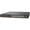 Planet IPv4, 24-Port Managed 802.3at GS-4210-24P2S