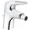 GROHE Miscelatore bidet con leva aperta Grohe Eurostyle con piletta di scarico