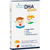 U.G.A. Nutraceuticals NEW VitaDHA® Brain | Per bambini| 250 mgOmega-3 DHA, colina e Vit.D e B| Per il cervello e il sistema immunitario | Senza zucchero |Gradevole gusto di Fragola e Limone | 30 jelly