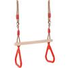 Altalena In Legno A Trapezio Con Anelli Per Giardino Esterno Coperto Giochi Da