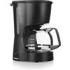 Tristar CM-1246 Kaffee Maschine Macchina caffè, Caraffa Removibile, 600 W, 6 Cups, Vetro, Nero