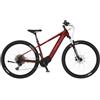 Fischer Montis 7.0i, Bici Donna Uomo RH 49cm Motore Centro 70Nm Batteria 36V Mountain Bike elettrica, Rosso Porpora, 49cm-630Wh