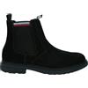 Tommy Hilfiger Uomo Stivaletti Chelsea in Pelle Scamosciata, Nero (Black), 41