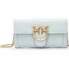 Pinko Love One Wallet C Vitello Seta, Borsa Donna, E68q_bruma Grigio-antique Gold, Taglia unica