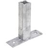 Alberts 855833 Supporto corrimano per palo Universale, Argento