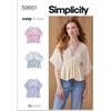 SIMPLICITY Cartamodello SS9951K5 per top da donna, in due lunghezze K5 (8-10-12-14-16)
