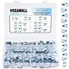 HSEAMALL 140 Pezzi Fascette Stringitubo 5-18mm Regolabile Fascette Stringitubo Acciaio inox Morsetti per tubi Fascette Metalliche adatto per Tubi Gas, Acqua