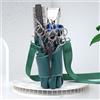 Niaoszhex Marsupio per Parrucchiere, Marsupio per Strumenti per Parrucchieri, Marsupio per Forbici, per Taglio di Capelli con Tracolla Regolabile per Pettini, Rasoi, Forbici, Clip (LQ-XT Verde)