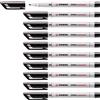 STABILO - Marcatore - OHPen universal Cancellabile | Tratto Medio (1 mm), Confezione da 10, Nero