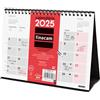 Finocam - Calendario da tavolo neutro per la scrittura 2025 Mese Vista Gennaio 2025 - Dicembre 2025 (12 mesi) Portoghese