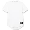 Calvin Klein Badge Turn UP Sleeve, Top in Maglia P/E,