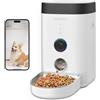 DOGNESS Distributore Automatico Cibo Gatti con Telecamera 2.4G + 5G WiFi, 1080P HD Video Dispenser Crocchette Gatto con Visione Notturna, Controllo APP, Programma di Alimentazione Temporizzata