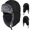 ZffXH Inverno Caldo Pelliccia Maschera Earflap Bomber Cappello Trapper Russo Ushanka cap Eskimo Sci Impermeabile Vento Uomo Donna