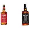 Jack Daniel's Old No.7 Tennessee Whiskey-Whiskey filtrato goccia a goccia attraverso il carbone & Tennessee Fire - Il tradizionale Tennessee Whiskey con un tocco di cannella