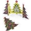 Sizzix Set di fustelle Thinlits, multicolore, confezione da 6, motivo: albero di Natale di Jen Long
