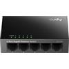 Cudy GS105 Switch Ethernet Gigabit 5 Porte, 10/100/1000 Mbps Hub Ethernet, Plug & Play, Cassa del Metallo