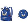 KARACTERMANIA Sonic The Hedgehog - SEGA Face - Zaino Heady + Portamonete Cookie