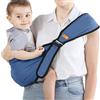 Tyafzzn Marsupio per neonato, laterale, marsupio leggero, per neonati dalla nascita, multifunzione, per bambini da 0 a 36 mesi (blu)