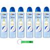 Beni Culinari 6 X Dove Advanced Care Talco Deodorante Spray - Deodorante per 72 ore di protezione aiuta a proteggere la pelle morbida e dal sudore 150 ml + portachiavi Beni Culinari