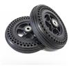 Generic 1 Paio 6 Pollici Ruote Anteriori per Sedia a Rotelle, 6x1 1/4 Nido D'ape Solida Gomma Carrozzina Elettrica Assemblaggio, Cuscinetto 5/16 (8 mm) per Molte Elettrica Sedia a Rotelle