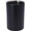 Bambelaa! Refrigeratore per vino in acciaio inox, a doppia parete, alto, per spumante, raffreddatore per bottiglie, raffreddatore per bevande, per vino, champagne e spumante (acciaio inox nero (circa