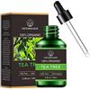 Mindbreaker Olio essenziale dell'albero del tè biologico, oli aromatici aromatici biologici al 100% olio essenziale terapeutico di qualità premium (100 ml)
