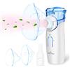 Easy@Home Aerosol Portatile Silenzioso: Ultrasuoni Veloce Aerosol per Bambini Adulti, Macchina Aerosol Senza Fili USB Ricaricabile (Scadenza: 10 ottobre 2025)