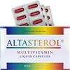 Altasterol Multivitaminico Uomo Donna a Rapido Assorbimento - 12 Vitamine e 10 Minerali, Integratore Vitamine B, A, C, D3, Selenio, Calcio, Magnesio, Zinco, Ferro - Made in France, 30 Capsule Liquide