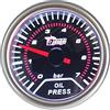 ETOPARS Manometro Auto Pressione Olio 2 Pollici 52mm Misuratore Bar | Universale Puntatore Indicatore Calibro Luce Bianca e Strumenti Fumo