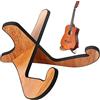 LacBec Supporto per Chitarra in Legno, Porta Chitarra da Terra, Poggia Stand Chitarra Universale per Chitarra Acustica/ Classica/ Elettrica e Basso