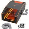 Mecpow Alloggiamento Per Incisore Laser, 1300x730x460mm Copertura Ignifuga Sovradimensionata, Protezione Antipolvere, Copertura Per Taglierina Laser Con Visione Su Due Lati,Isolata Contro Fumo e Odori