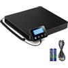 Drcowu Bilancia Postale Digitale 200kg/440lb, Bilancia per Pacchi da 10g/0,35oz con Funzione di Mantenimento e Tara, Bilancia per Posta con Ampio Display Digitale LCD, Alimentata a Batterie e USB
