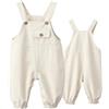 Happy Cherry Salopette Bimba Tuta Bimbo Jeans Tutina Pantaloni con Bretelle Regolabili Pagliaccetto Bambini Senza Maniche per Primavera Estate Autunno Taglia 3-4 Anni